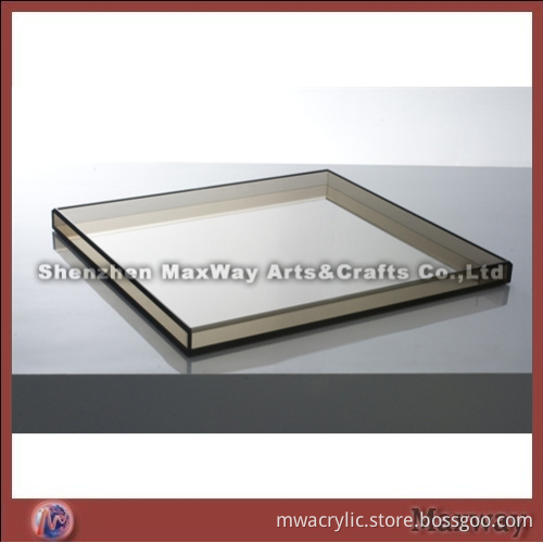 Square Gray High Grade Acrylic Tray